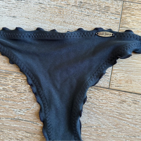 Luli Fama Wavy Ruched Back Tie Side Bikini Bottom - Picture 5 of 8